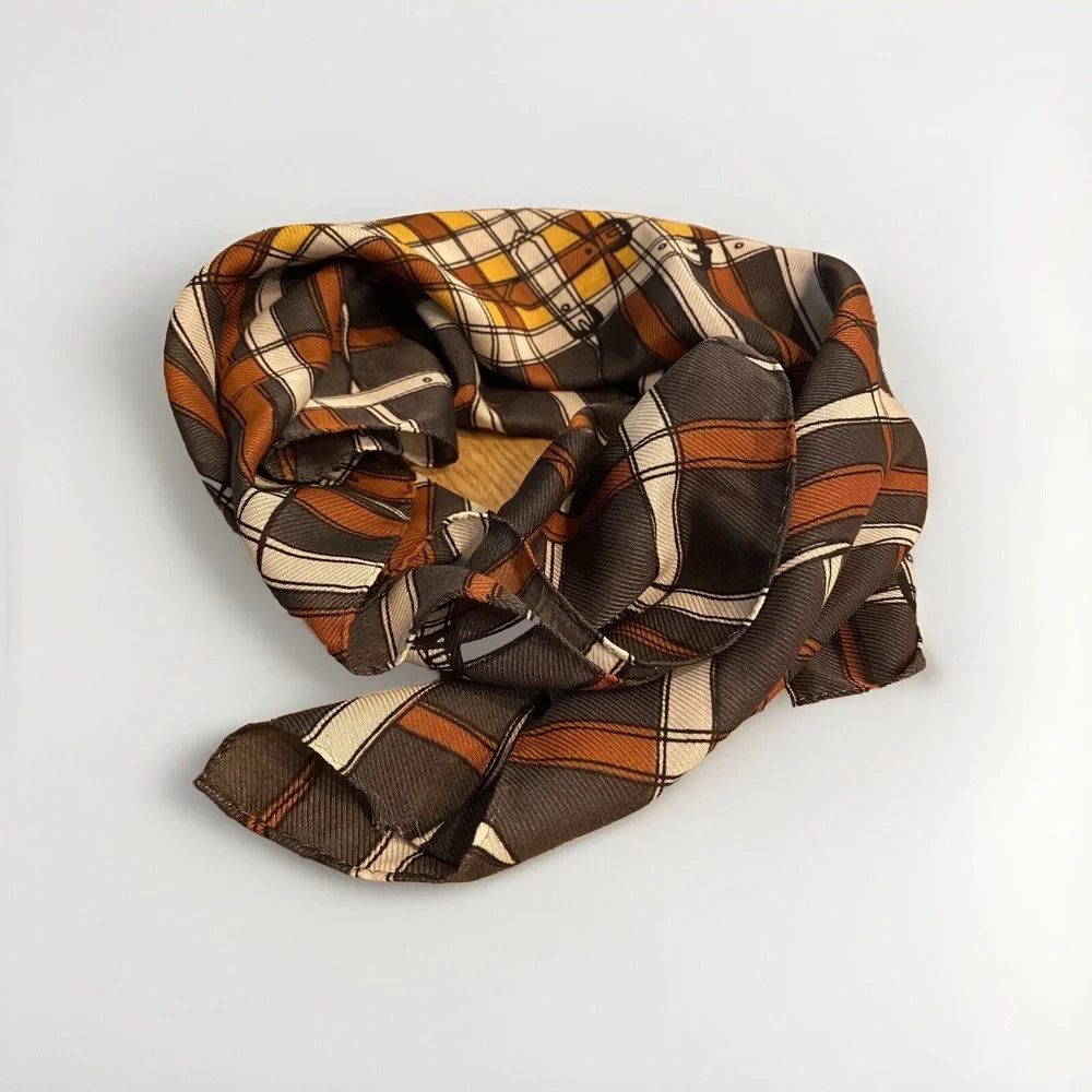 Nordstrom Collection Eighteen Scarf Square Western Equestrian Buckle Print Women